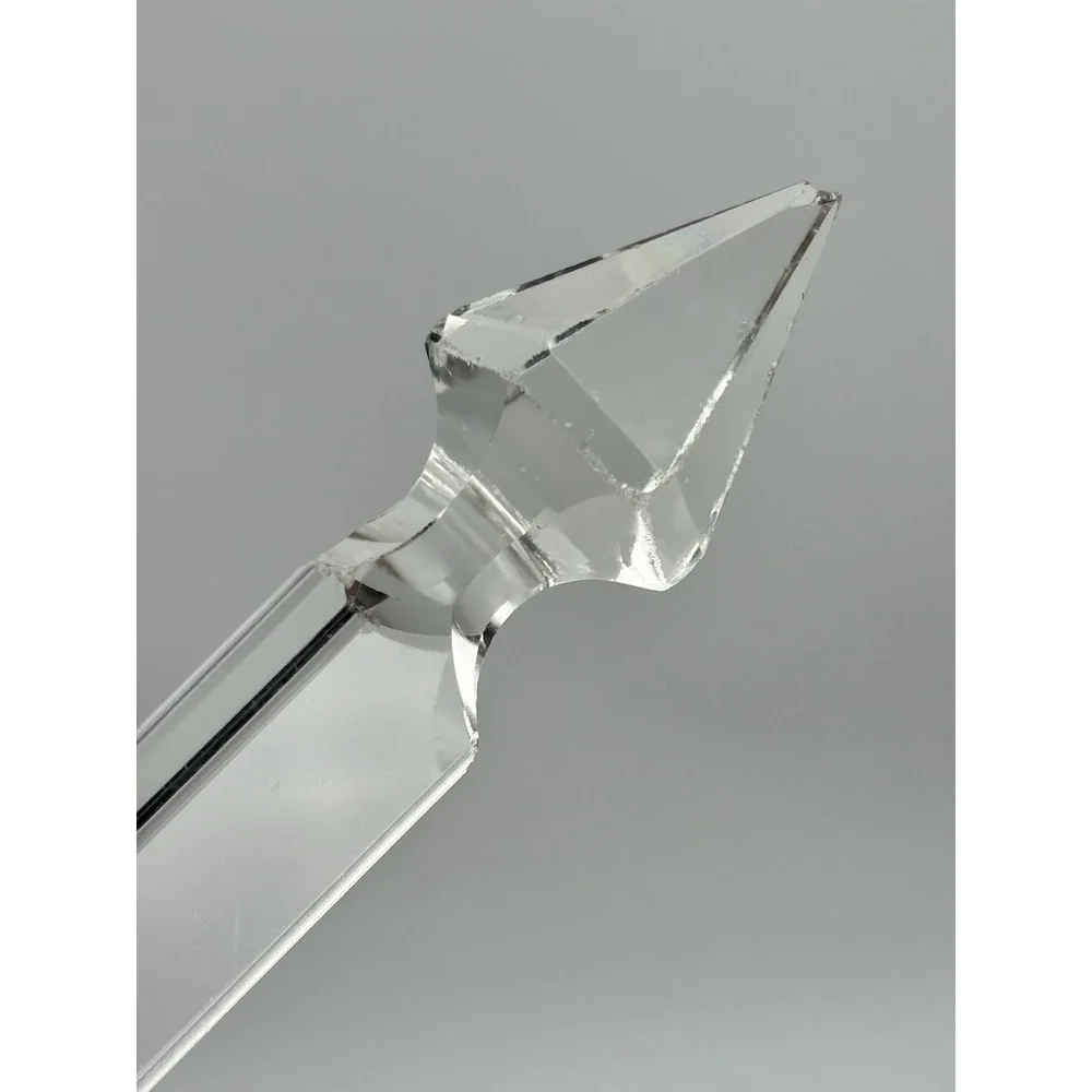 Chandelier Crystal Prism Spear Spike Lot of 8 Vintage *chips